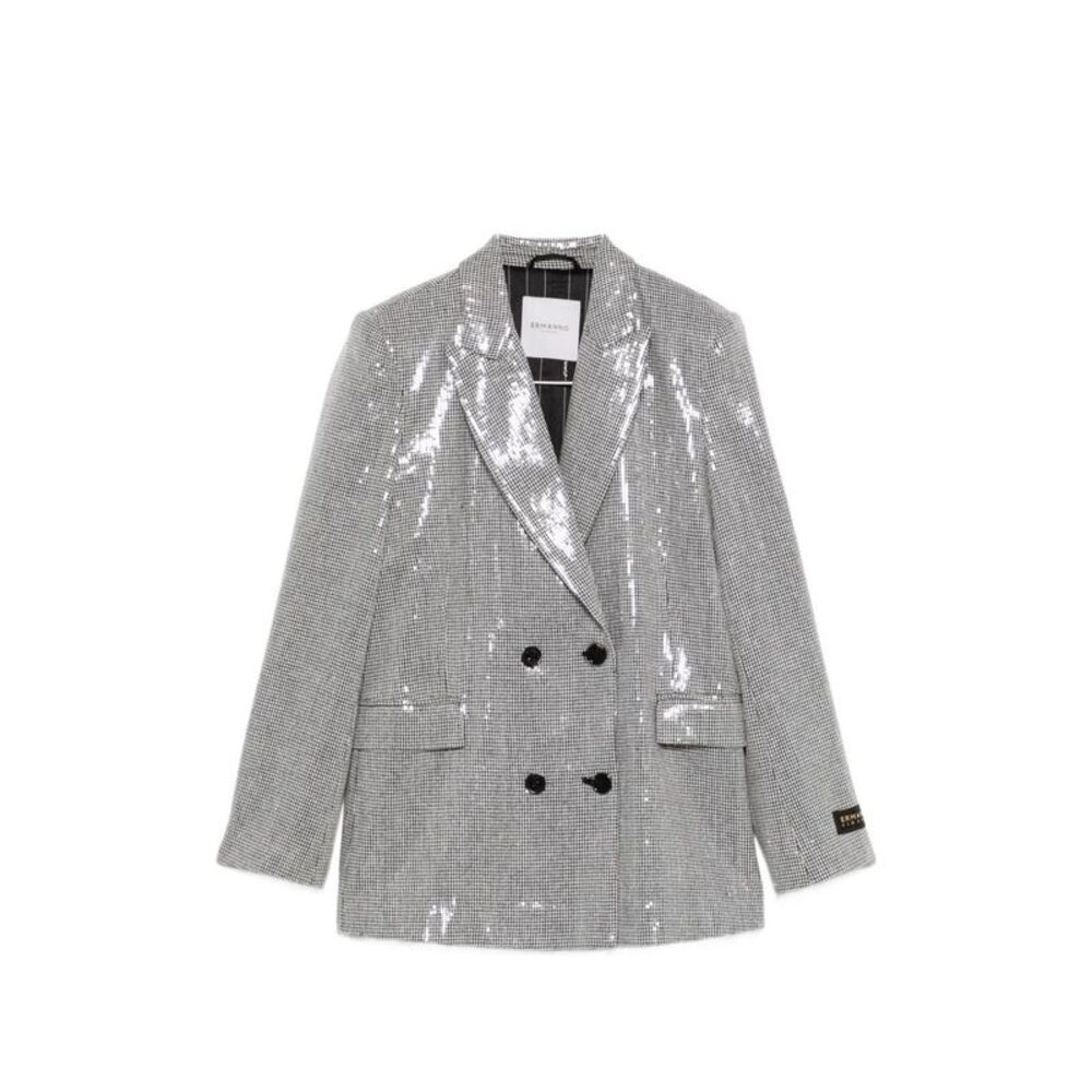 Ermanno Women Sequined Double-Breasted Jacket